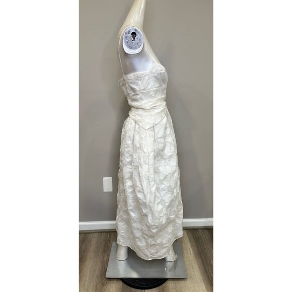 NWT CECILIE BAHNSEN Jeorge Jacquard Bustier Midi-Dress Size 6 $1,820 - Picture 6 of 9